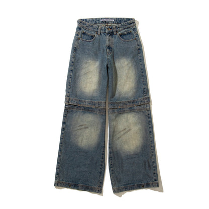 ANNA SUI NYC FUNCTION DENIM PANTS アナスイ エヌワイシー ファンクションデニムパンツ 15230337【レディース デニムパンツ ヴィンテージ風 ワイドシルエット 切り替え デザインパンツ 25FW】