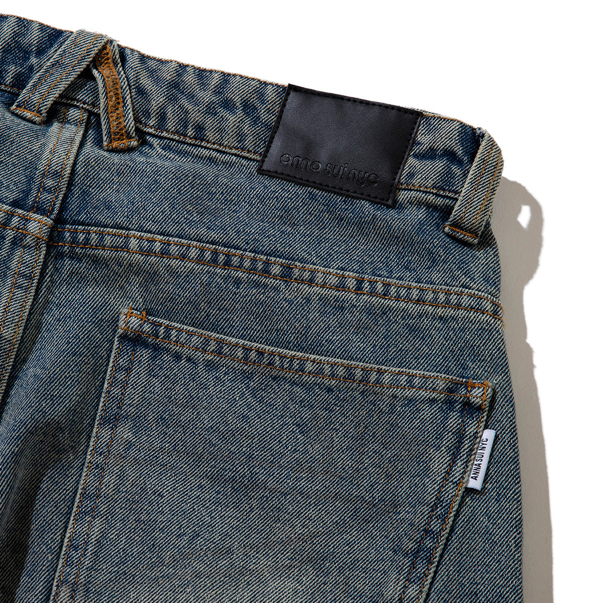 ANNA SUI NYC FUNCTION DENIM PANTS アナスイ エヌワイシー ファンクションデニムパンツ 15230337【レディース デニムパンツ ヴィンテージ風 ワイドシルエット 切り替え デザインパンツ 25FW】