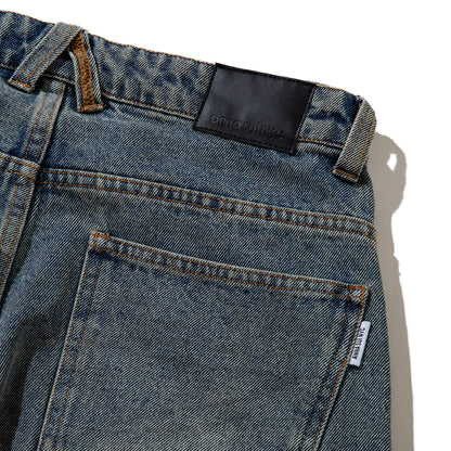 ANNA SUI NYC FUNCTION DENIM PANTS アナスイ エヌワイシー ファンクションデニムパンツ 15230337【レディース デニムパンツ ヴィンテージ風 ワイドシルエット 切り替え デザインパンツ 25FW】