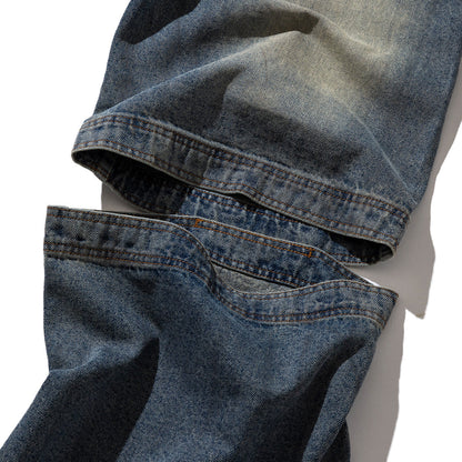 ANNA SUI NYC FUNCTION DENIM PANTS アナスイ エヌワイシー ファンクションデニムパンツ 15230337【レディース デニムパンツ ヴィンテージ風 ワイドシルエット 切り替え デザインパンツ 25FW】