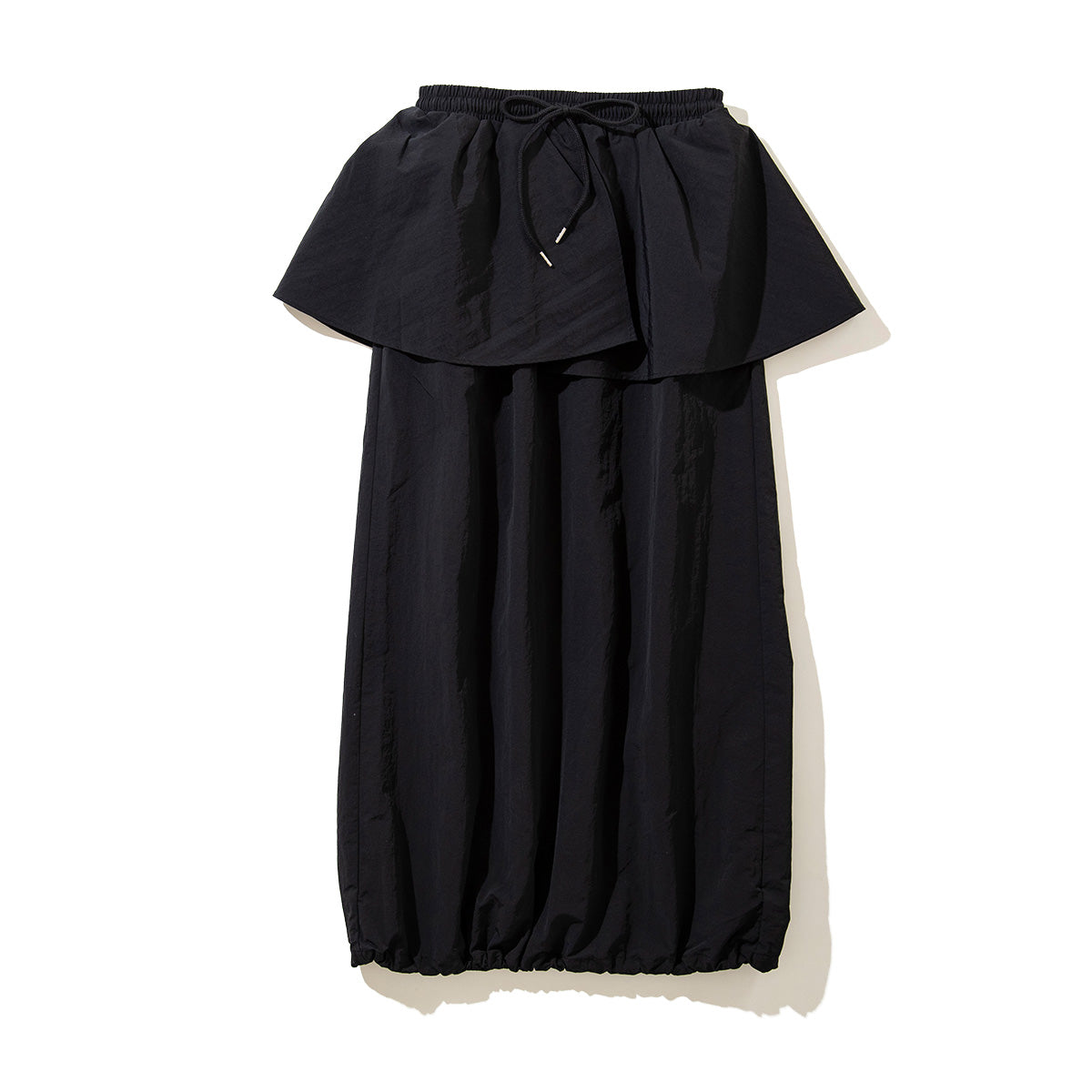 ANNA SUI NYC MATT LONG SKIRT アナスイ エヌワイシー マットロングスカート 15234292【レディース ロングスカート ナイロン ペプラム ドローコード  25FW】