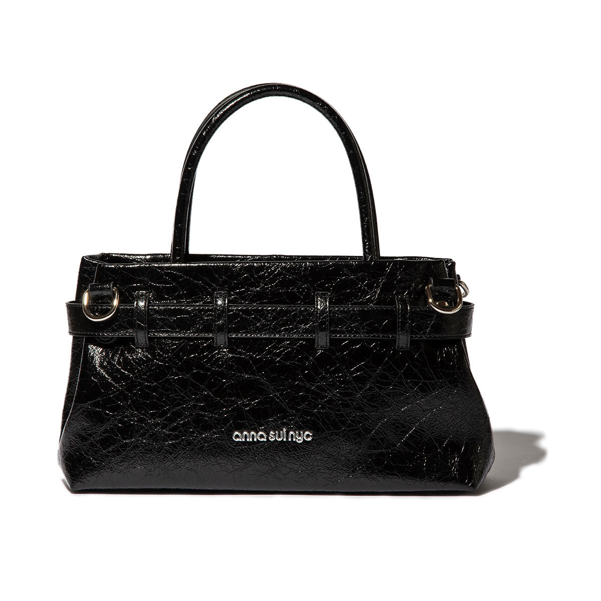 ANNA SUI NYC FAKE LEATHER BELT DESIGN BAG アナスイ エヌワイシー フェイクレザーベルトデザインバッグ 15261327【レディース ショルダーバッグ 2way フェイクレザー メタリック 25FW】