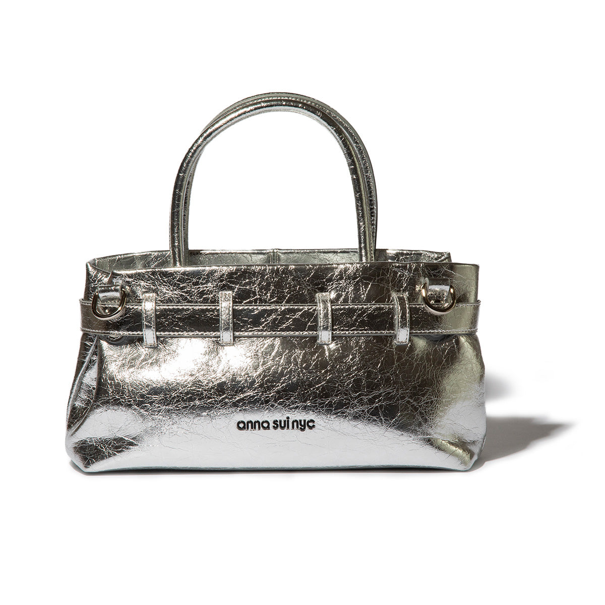 ANNA SUI NYC FAKE LEATHER BELT DESIGN BAG アナスイ エヌワイシー フェイクレザーベルトデザインバッグ 15261327【レディース ショルダーバッグ 2way フェイクレザー メタリック 25FW】