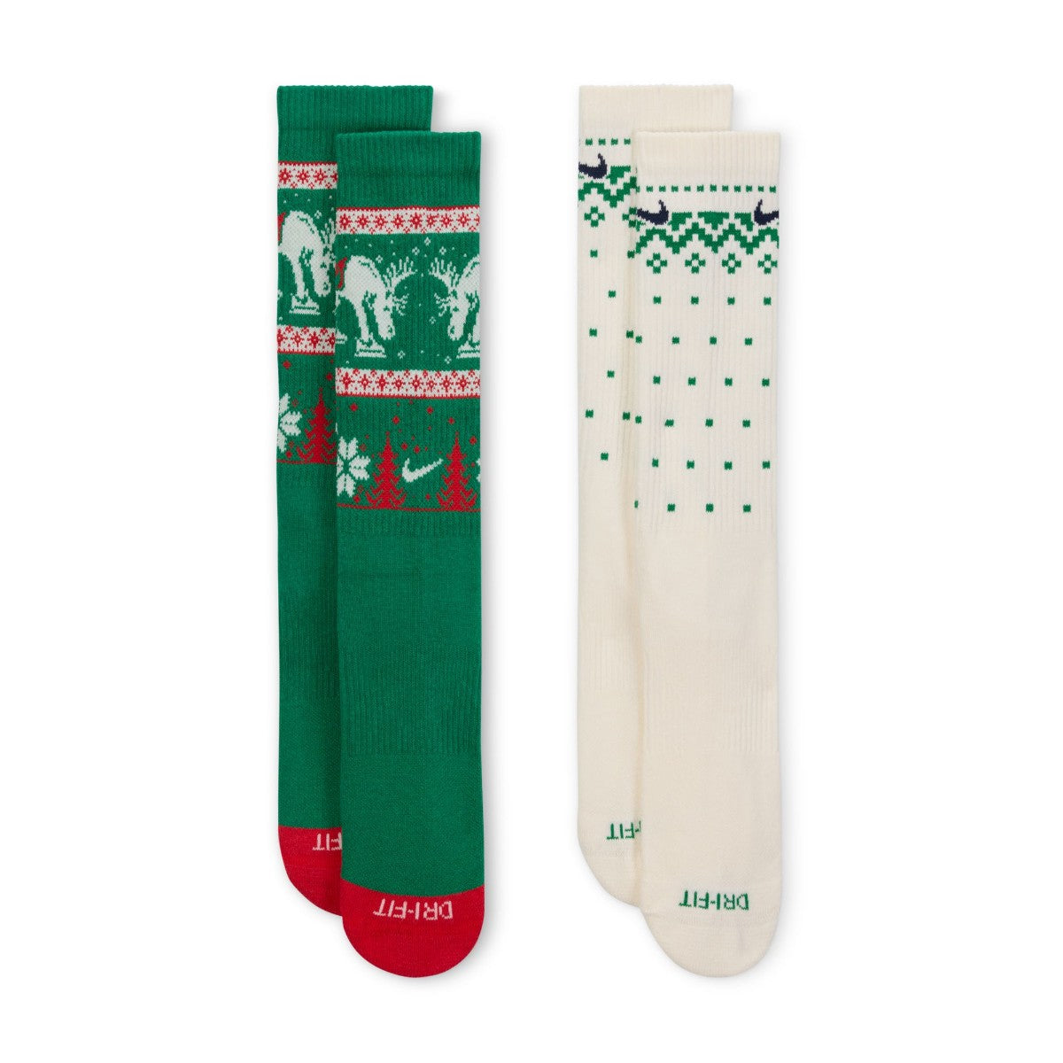 NIKE Everyday Plus Cushioned Winter Wonderland Crew Socks (2 Pairs