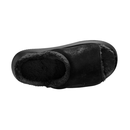 NIKE Calm Elevation Fur ナイキ ウィメンズカーム エレベーション ファー HV8560-001【レディース スライドサンダル 厚底 ボリュームソール 25FW】
