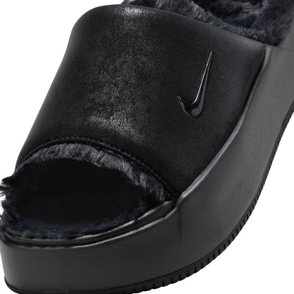 NIKE Calm Elevation Fur ナイキ ウィメンズカーム エレベーション ファー HV8560-001【レディース スライドサンダル 厚底 ボリュームソール 25FW】