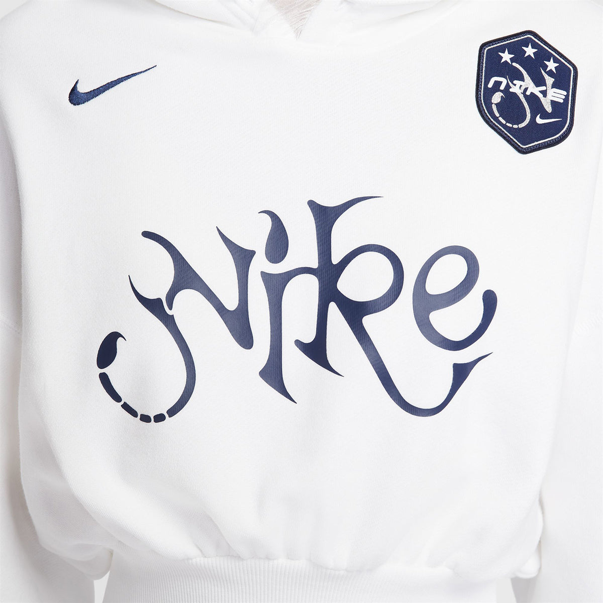 NIKE AS W NSW OS FLC CROP ナイキ ウィメンズ オーバーサイズ クロップド フレンチテリー プルオーバーフーディ IO0468【レディース クロップド丈 スウェットパーカー レース 25FW】