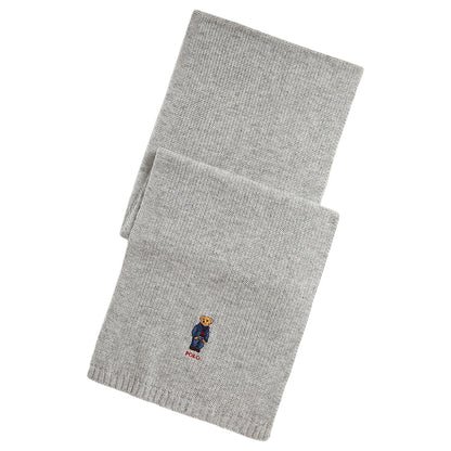 POLO RALPH LAUREN SOLID DENIM BEAR SCARF ポロ ラルフ ローレン ソリッド デニム ベア スカーフ MAPOHGS0J321018020【メンズ マフラー ポロベア 刺繍  25FW】