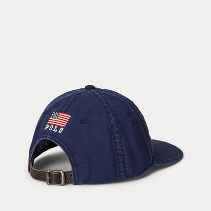 POLO RALPH LAUREN ”USA" AUTHENTIC BASEBALL CAP ポロ ラルフ ローレン "USA"ロゴ オーセンティック ベースボール キャップ MAPOHGS0J422245410【メンズ 帽子 キャップ コットンツイル フェルトアップリケ 25FW】