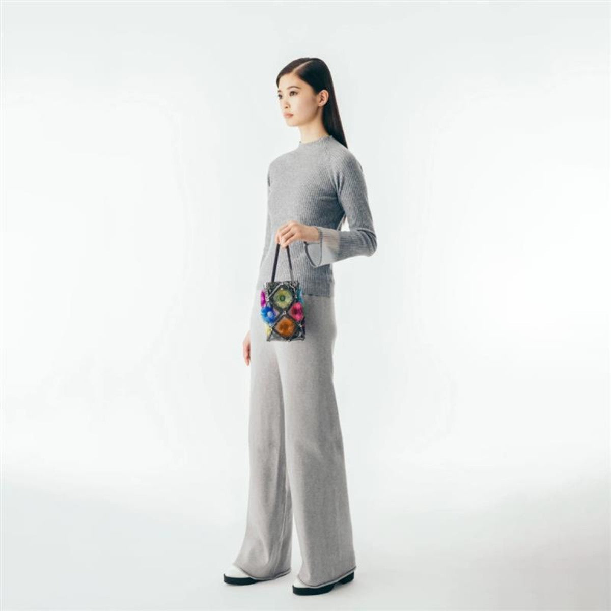 52 by HIKARUMATSUMURA SABOTEN MULTI ゴジュウニバイヒカルマツムラ サボテン マルチ 14BP005【レディース トートバッグ アイコンバッグ マグネット開け口 カラフル 25FW】