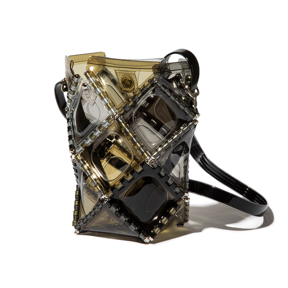 52 by HIKARUMATSUMURA MINI SHOULDER SMOKY ゴジュウニバイヒカルマツムラ ミニショルダー スモーキー 14BP046-GRY【レディース ショルダーバッグ  軽量 PVC素材 4WAY 25FW】