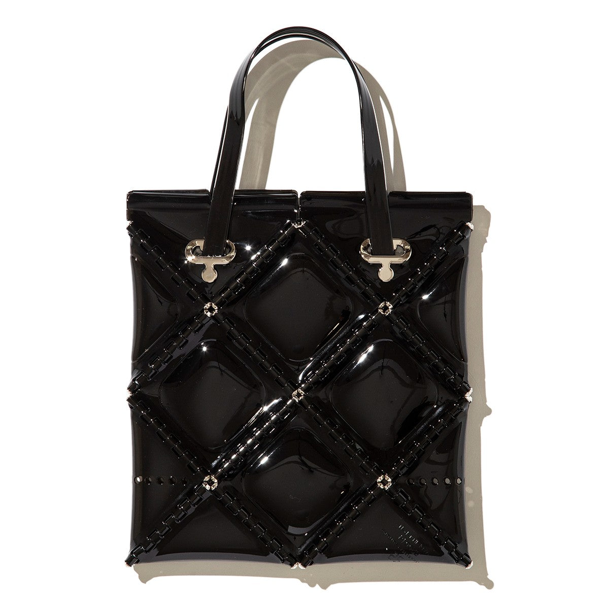 52 by HIKARUMATSUMURA FLAT TOTE MINI ゴジュウニバイヒカルマツムラ フラット トート ミニ 14BP047【レディース ミニトートバッグ ミニマル コンパクト 光沢感 25FW】