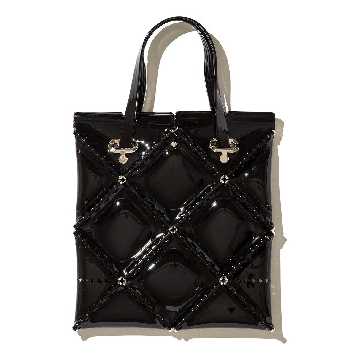 52 by HIKARUMATSUMURA FLAT TOTE MINI ゴジュウニバイヒカルマツムラ フラット トート ミニ 14BP047【レディース ミニトートバッグ ミニマル コンパクト 光沢感 25FW】