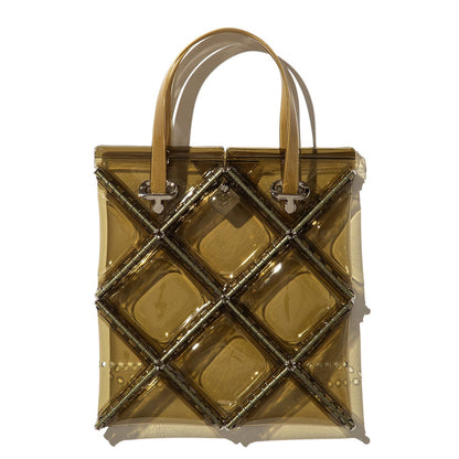 52 by HIKARUMATSUMURA FLAT TOTE MINI ゴジュウニバイヒカルマツムラ フラット トート ミニ 14BP047【レディース ミニトートバッグ ミニマル コンパクト 光沢感 25FW】