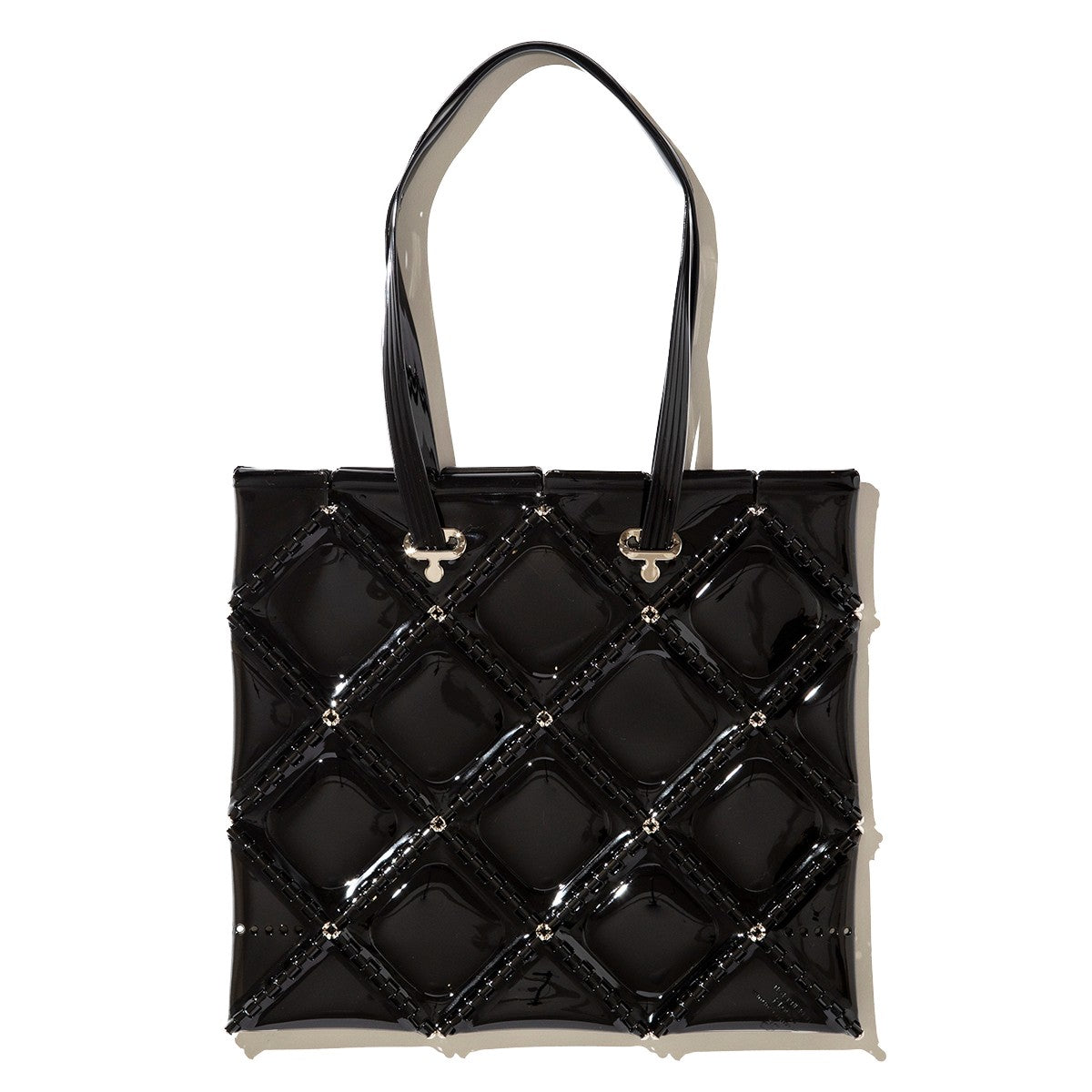 52 by HIKARUMATSUMURA FLAT TOTE ゴジュウニバイヒカルマツムラ フラット トート 14BP048【レディース トートバッグ クリアバッグ ミニマル コンパクト 光沢感 25FW】