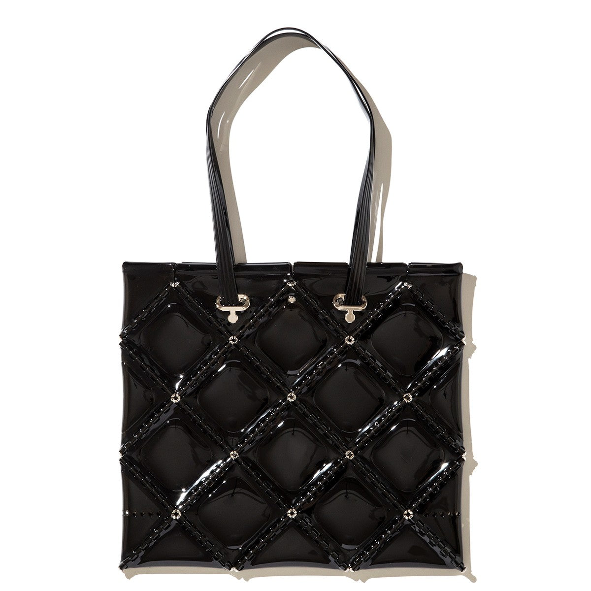 52 by HIKARUMATSUMURA FLAT TOTE ゴジュウニバイヒカルマツムラ フラット トート 14BP048【レディース トートバッグ クリアバッグ ミニマル コンパクト 光沢感 25FW】