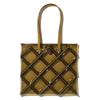 52 by HIKARUMATSUMURA FLAT TOTE ゴジュウニバイヒカルマツムラ フラット トート 14BP048【レディース トートバッグ クリアバッグ ミニマル コンパクト 光沢感 25FW】