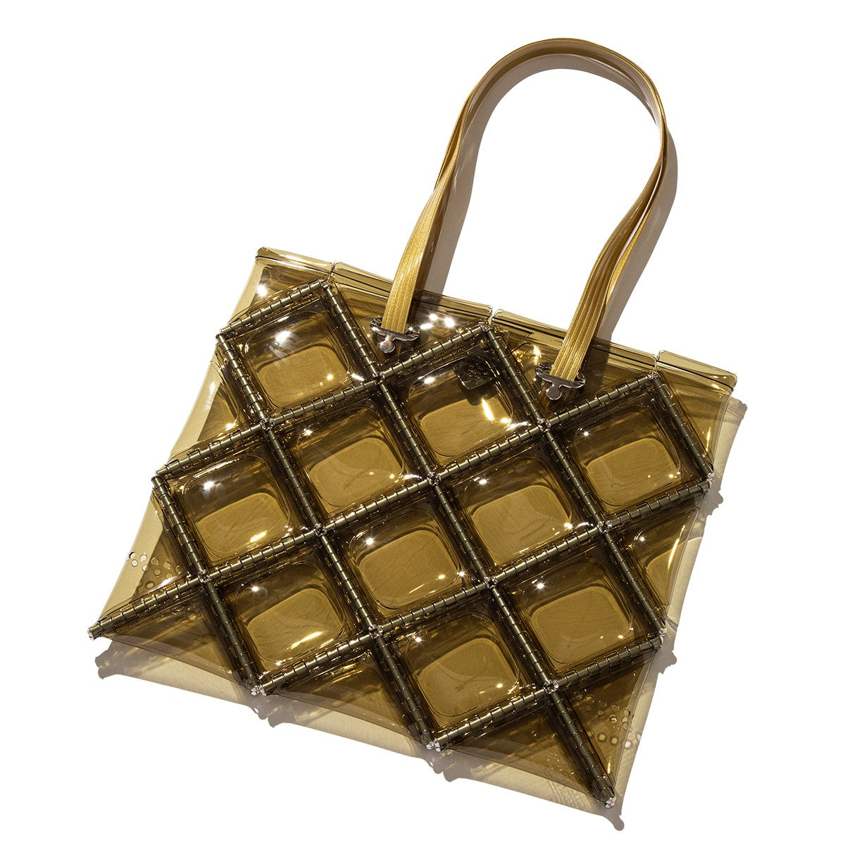 52 by HIKARUMATSUMURA FLAT TOTE ゴジュウニバイヒカルマツムラ フラット トート 14BP048【レディース トートバッグ クリアバッグ ミニマル コンパクト 光沢感 25FW】