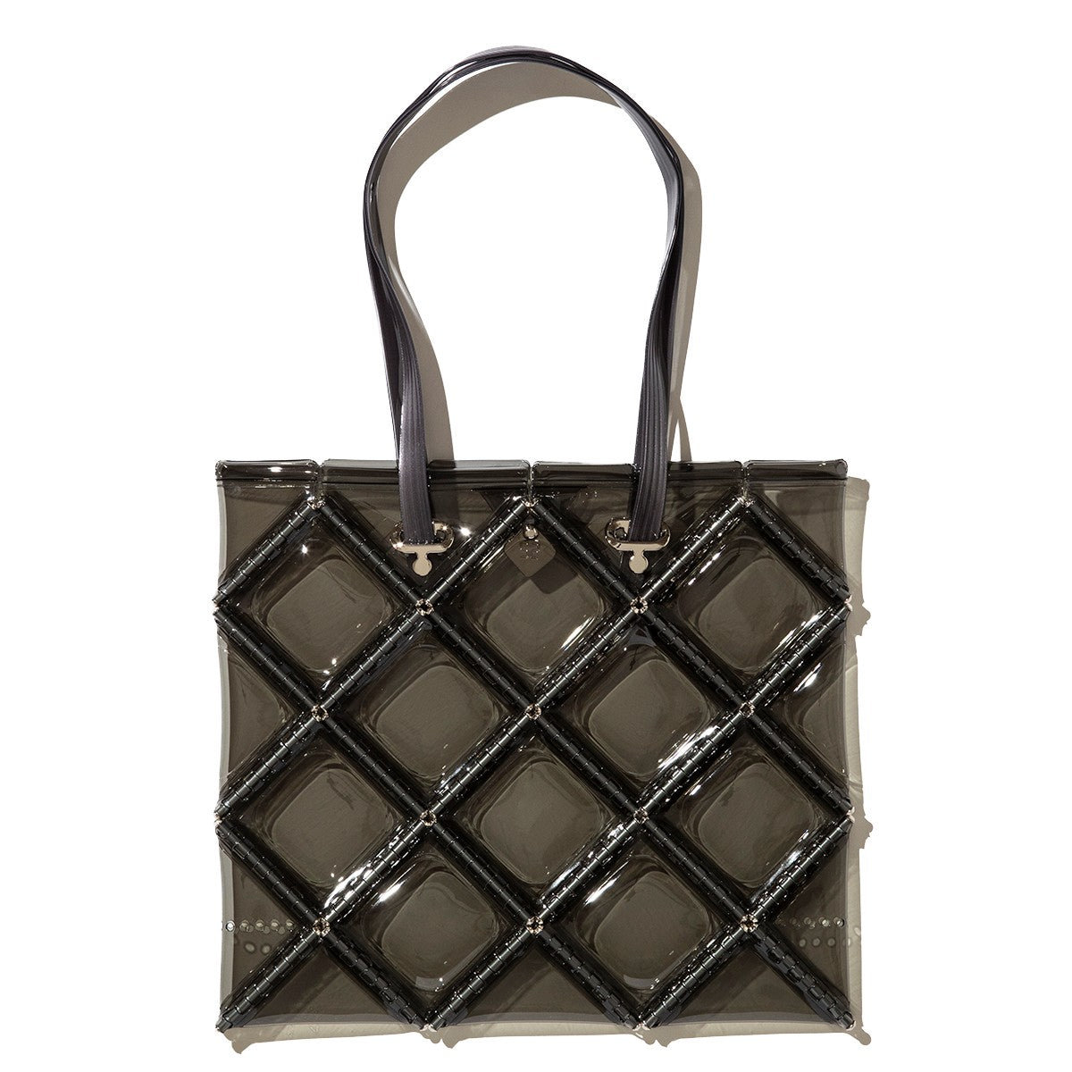 52 by HIKARUMATSUMURA FLAT TOTE ゴジュウニバイヒカルマツムラ フラット トート 14BP048【レディース トートバッグ クリアバッグ ミニマル コンパクト 光沢感 25FW】