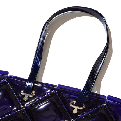 52 by HIKARUMATSUMURA FLAT TOTE ゴジュウニバイヒカルマツムラ フラット トート 14BP048【レディース トートバッグ クリアバッグ ミニマル コンパクト 光沢感 25FW】