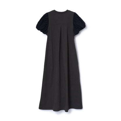 NON TOKYO BALLOON SLEEVE ONE-PIECE ノントーキョー バルーン スリーブ ワンピース NON-25A-0805【レディース Tシャツワンピース バルーンシルエット 天竺 ポケット付き 25FW】