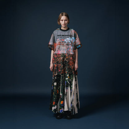 NON TOKYO DIRECT PRINT SHEER T-SHIRT ノントーキョー ダイレクトプリントシアーＴシャツ NON-25A-0808【レディース WOMENブランド 楽天NG 25FW】