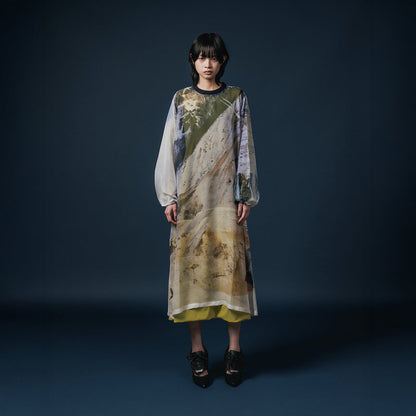 NON TOKYO DIRECT PRINT SHEER ONE-PIECE  ノントーキョー ダイレクトプリントシアーワンピース NON-25A-0809【レディース WOMENブランド 楽天NG 25FW】