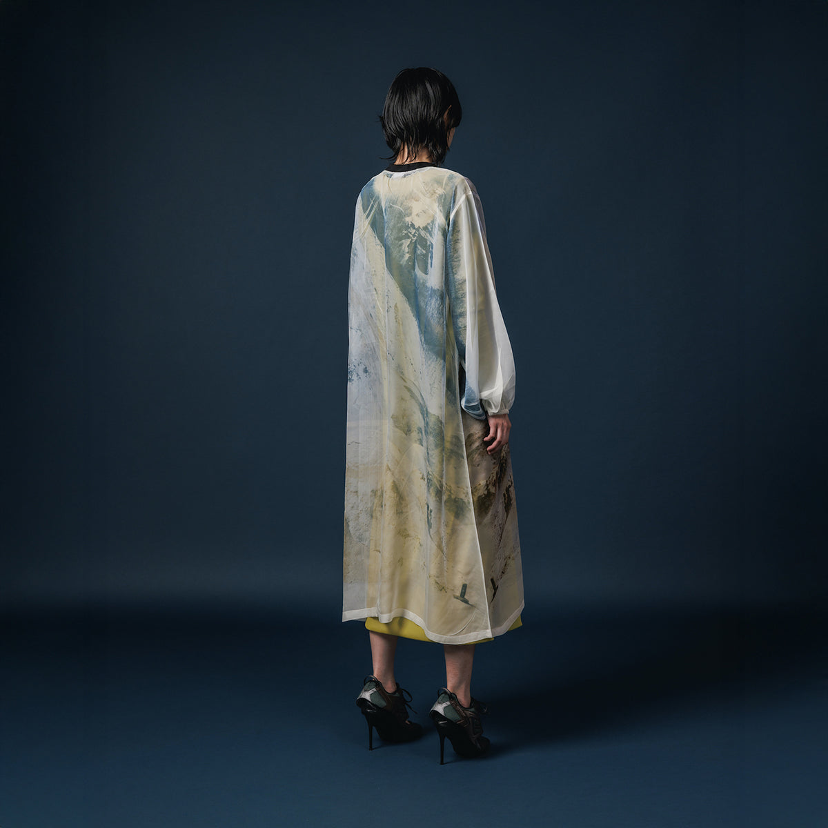 NON TOKYO DIRECT PRINT SHEER ONE-PIECE  ノントーキョー ダイレクトプリントシアーワンピース NON-25A-0809【レディース WOMENブランド 楽天NG 25FW】