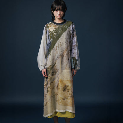 NON TOKYO DIRECT PRINT SHEER ONE-PIECE  ノントーキョー ダイレクトプリントシアーワンピース NON-25A-0809【レディース WOMENブランド 楽天NG 25FW】