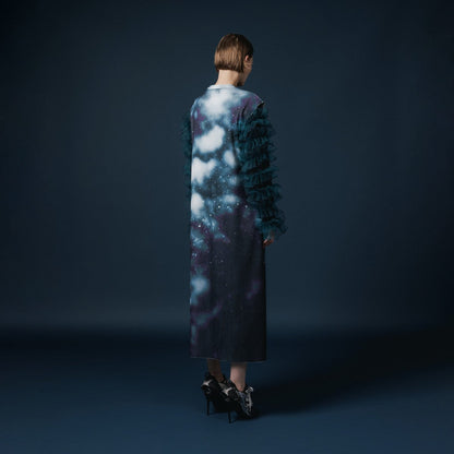 NON TOKYO FRILL SLEEVE C/S ノントーキョー フリル袖カットソー NON-25A-0811【レディース カットソー フリル チュール レイヤード ストレッチ 速乾 25FW】
