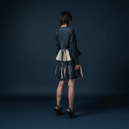 NON TOKYO DIRECT PRINT RIB GATHER CARDIGAN  ノントーキョー リブギャザーカーディガン NON-25A-0815【レディース WOMENブランド 楽天NG 25FW】