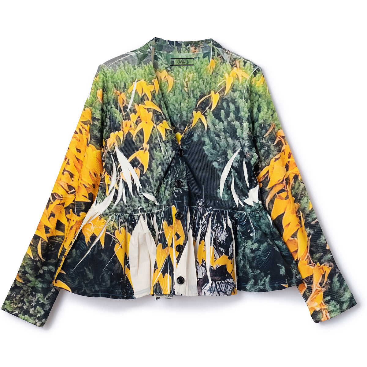 NON TOKYO DIRECT PRINT RIB GATHER CARDIGAN  ノントーキョー リブギャザーカーディガン NON-25A-0815【レディース WOMENブランド 楽天NG 25FW】