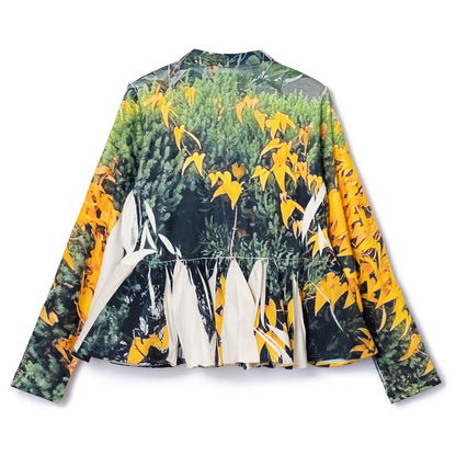 NON TOKYO DIRECT PRINT RIB GATHER CARDIGAN  ノントーキョー リブギャザーカーディガン NON-25A-0815【レディース WOMENブランド 楽天NG 25FW】