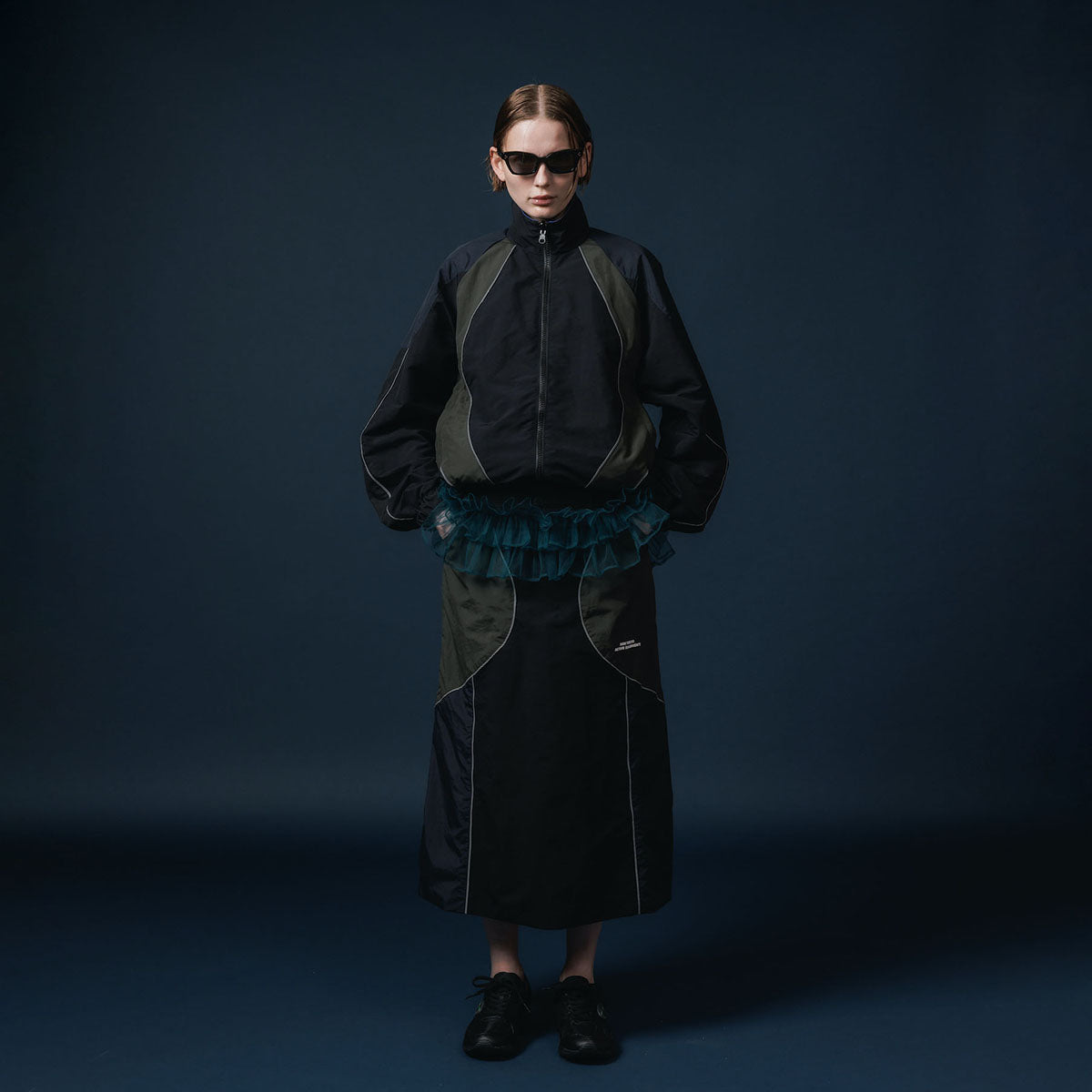 NON TOKYO REVERSIBLE SWITCHING BLOUSON & SCARF ノントーキョー リバーシブルスイッチングブルゾン&スカーフ NON-25A-0907【レディース リバーシブル ブルゾン バイカラー 25FW】