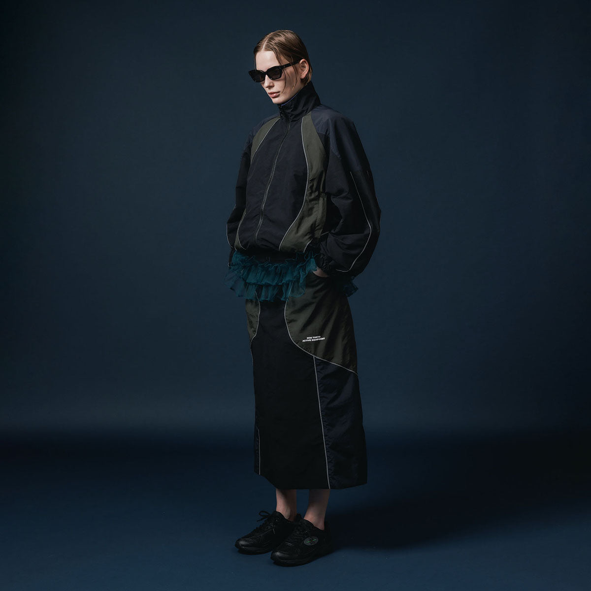 NON TOKYO REVERSIBLE SWITCHING BLOUSON & SCARF ノントーキョー リバーシブルスイッチングブルゾン&スカーフ NON-25A-0907【レディース リバーシブル ブルゾン バイカラー 25FW】