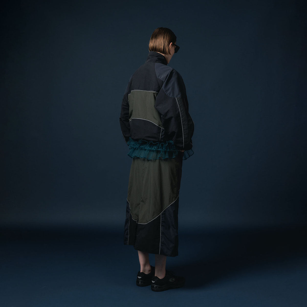 NON TOKYO REVERSIBLE SWITCHING BLOUSON & SCARF ノントーキョー リバーシブルスイッチングブルゾン&スカーフ NON-25A-0907【レディース リバーシブル ブルゾン バイカラー 25FW】