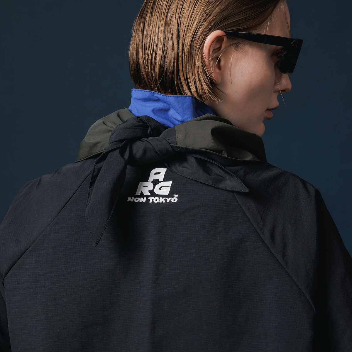 NON TOKYO REVERSIBLE SWITCHING BLOUSON & SCARF ノントーキョー リバーシブルスイッチングブルゾン&スカーフ NON-25A-0907【レディース リバーシブル ブルゾン バイカラー 25FW】