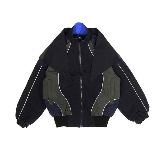 NON TOKYO REVERSIBLE SWITCHING BLOUSON & SCARF ノントーキョー リバーシブルスイッチングブルゾン&スカーフ NON-25A-0907【レディース リバーシブル ブルゾン バイカラー 25FW】