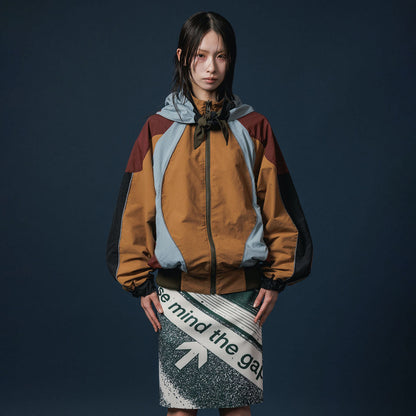 NON TOKYO REVERSIBLE SWITCHING BLOUSON & SCARF ノントーキョー リバーシブルスイッチングブルゾン&スカーフ NON-25A-0907【レディース リバーシブル ブルゾン バイカラー 25FW】