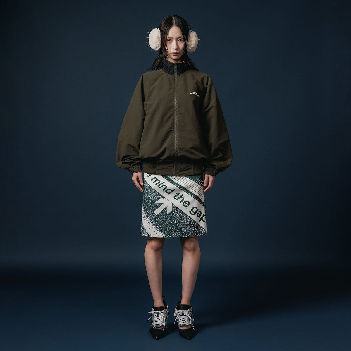 NON TOKYO REVERSIBLE SWITCHING BLOUSON & SCARF ノントーキョー リバーシブルスイッチングブルゾン&スカーフ NON-25A-0907【レディース リバーシブル ブルゾン バイカラー 25FW】
