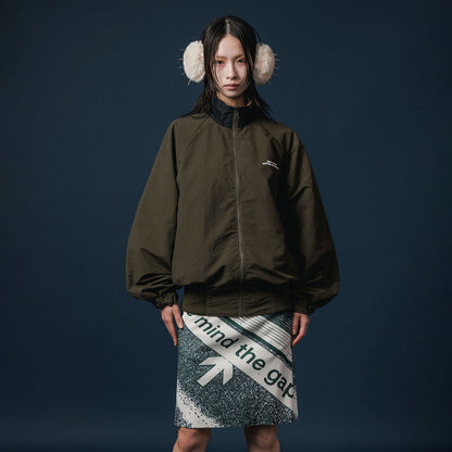 NON TOKYO REVERSIBLE SWITCHING BLOUSON & SCARF ノントーキョー リバーシブルスイッチングブルゾン&スカーフ NON-25A-0907【レディース リバーシブル ブルゾン バイカラー 25FW】