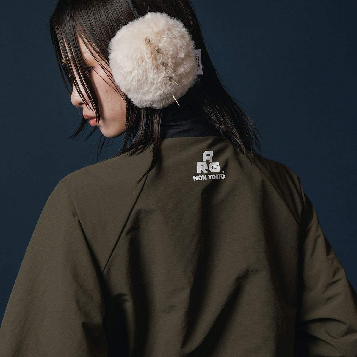 NON TOKYO REVERSIBLE SWITCHING BLOUSON & SCARF ノントーキョー リバーシブルスイッチングブルゾン&スカーフ NON-25A-0907【レディース リバーシブル ブルゾン バイカラー 25FW】