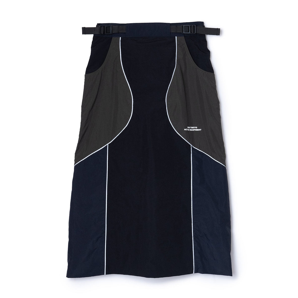 NON TOKYO SWITCHING NYLON SKIRT ノントーキョー スイッチングナイロンスカート NON-25A-0909【レディース ナイロンスカート リフレクター反射 メッシュ裏地 25FW】