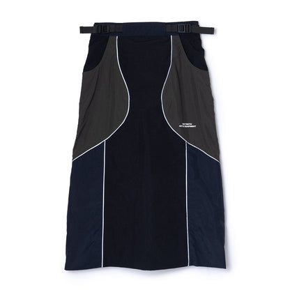 NON TOKYO SWITCHING NYLON SKIRT ノントーキョー スイッチングナイロンスカート NON-25A-0909【レディース ナイロンスカート リフレクター反射 メッシュ裏地 25FW】