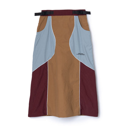 NON TOKYO SWITCHING NYLON SKIRT ノントーキョー スイッチングナイロンスカート NON-25A-0909【レディース ナイロンスカート リフレクター反射 メッシュ裏地 25FW】