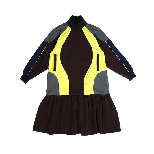 NON TOKYO SWITCHING NYLON ONE-PIECE ノントーキョー スイッチングナイロンワンピース NON-25A-0910【レディース ナイロンワンピース メッシュ裏地 リフレクター反射 25FW】