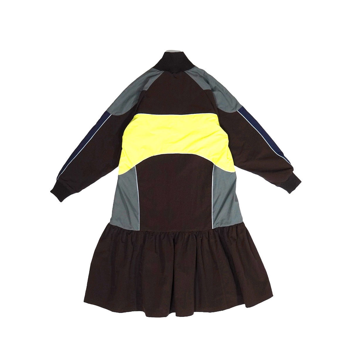 NON TOKYO SWITCHING NYLON ONE-PIECE ノントーキョー スイッチングナイロンワンピース NON-25A-0910【レディース ナイロンワンピース メッシュ裏地 リフレクター反射 25FW】