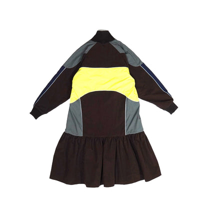 NON TOKYO SWITCHING NYLON ONE-PIECE ノントーキョー スイッチングナイロンワンピース NON-25A-0910【レディース ナイロンワンピース メッシュ裏地 リフレクター反射 25FW】