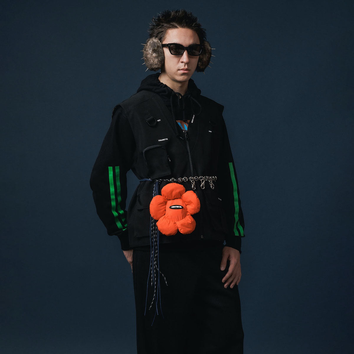 NON TOKYO REVERSIBLE MULTI POCKET VEST ノントーキョー リバーシブルマルチポケットベスト NON-25A-0915【レディース ベスト リバーシブル 迷彩 ポケット付き 25FW】