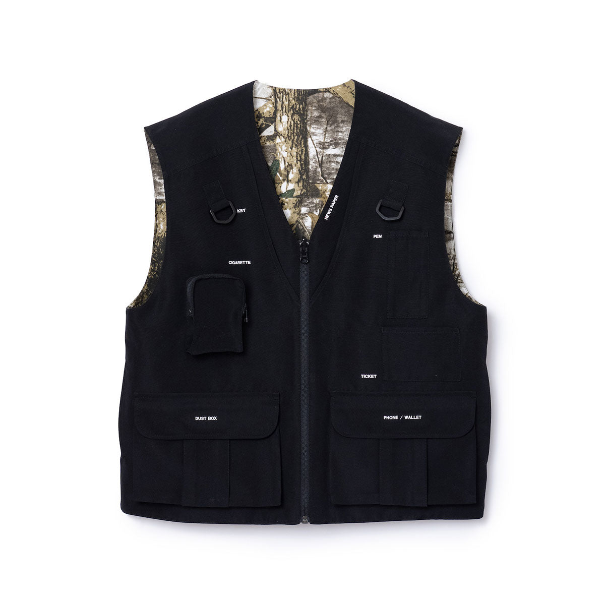 NON TOKYO REVERSIBLE MULTI POCKET VEST ノントーキョー リバーシブルマルチポケットベスト NON-25A-0915【レディース ベスト リバーシブル 迷彩 ポケット付き 25FW】